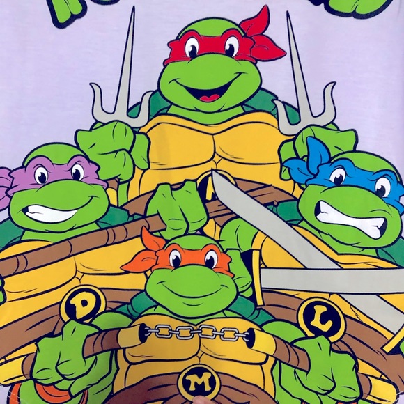 Teenage Mutant Ninja Turtles 1987 Graphic Tee Shirt for Women’s / Juniors - Picture 3 of 5